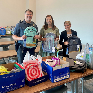 LeTort Trust Assists Hampden Township Police Department with Backpack Project 2022